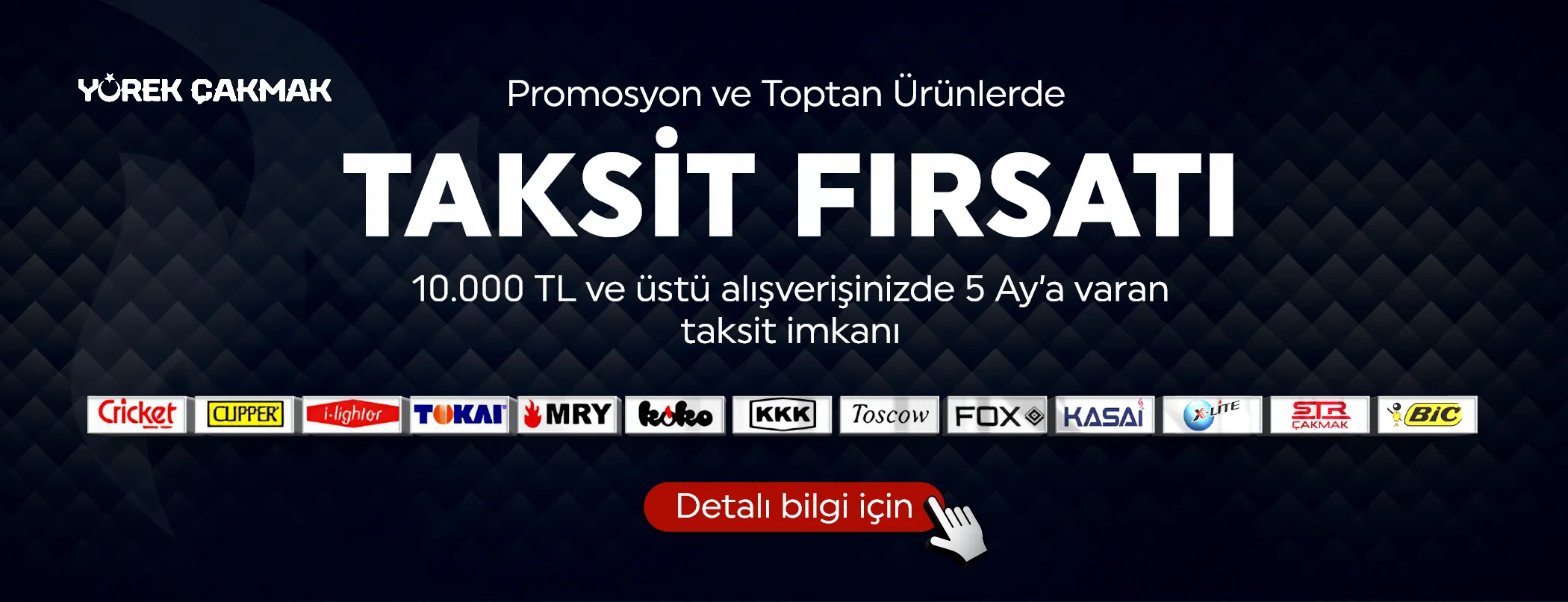 Promosyon ve Toktan Ürünlerde Taksit Fırsatı
