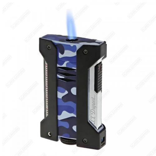St.Dupont Defi Extreme Kamuflaj Mavi Puro Çakmak 21411
