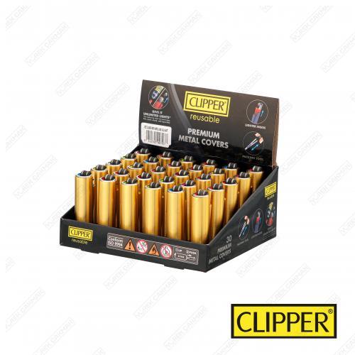 Clipper Metal Kılıflı Micro Çakmak Gold MK-270