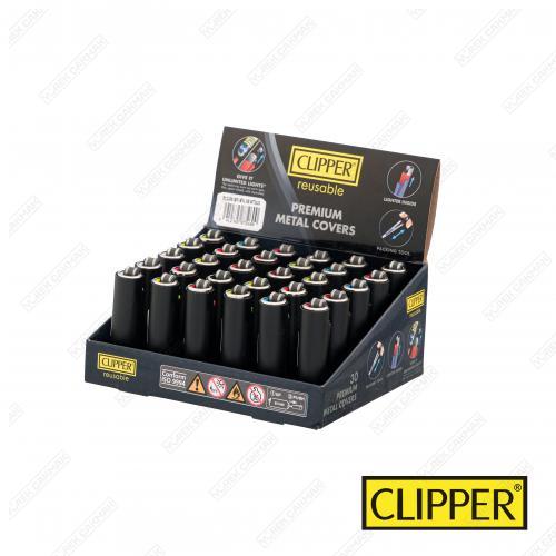 Clipper Metal Kılıflı Micro Çakmak Matt Black