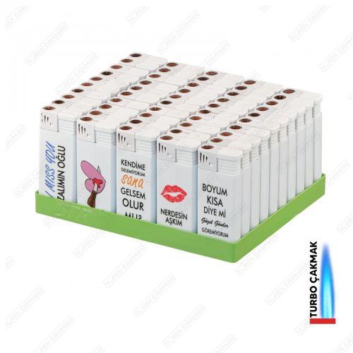 Jet Turbo Baskılı Çakmak