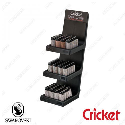 Swarovski Standlı Cricket Çakmak – 60 Adet Set | Şık Stand Hediyeli Lüks Tasarım