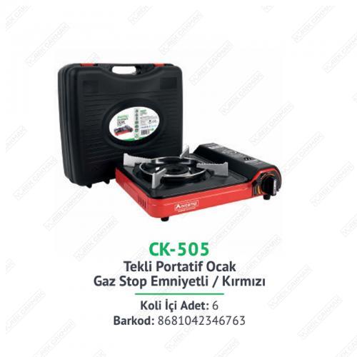 Tekli Portatif ocak Gaz Stop Emniyetli