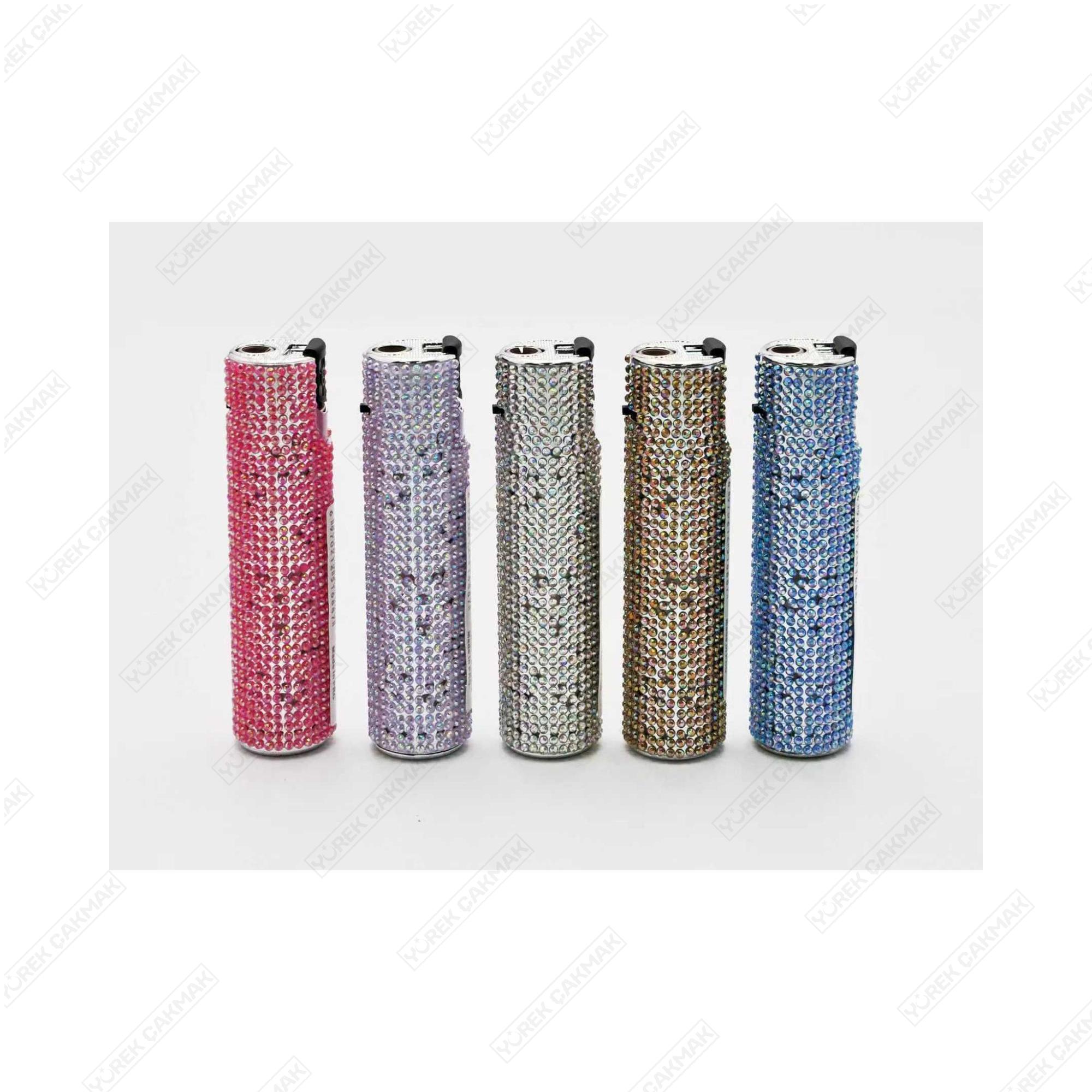 Toptan Swarovski Işıklı Jet Çakmak KKK 2121 - Toptan Çakmak